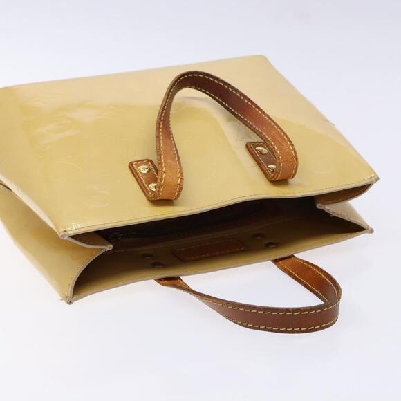 LOUIS VUITTON Monogram Vernis Reade PM Hand Bag Beige M91334 - Picture 6 of 13